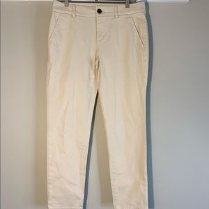 Loft Trousers/Pants, Light Cream/Khaki, Size 4
